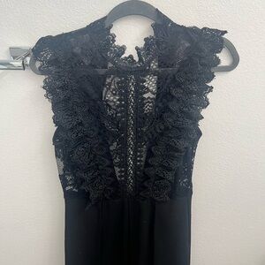 Elegant Black Lace Dress